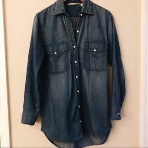 BB Dakota Collective Denim Button Down Tunic